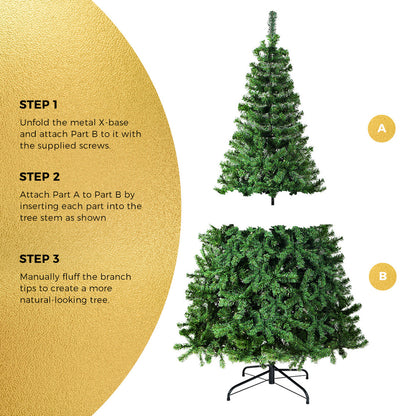Tinseltown Christmas Tree 1.5M 5FT Green 418 Tips-Christmas Tree-PEROZ Accessories