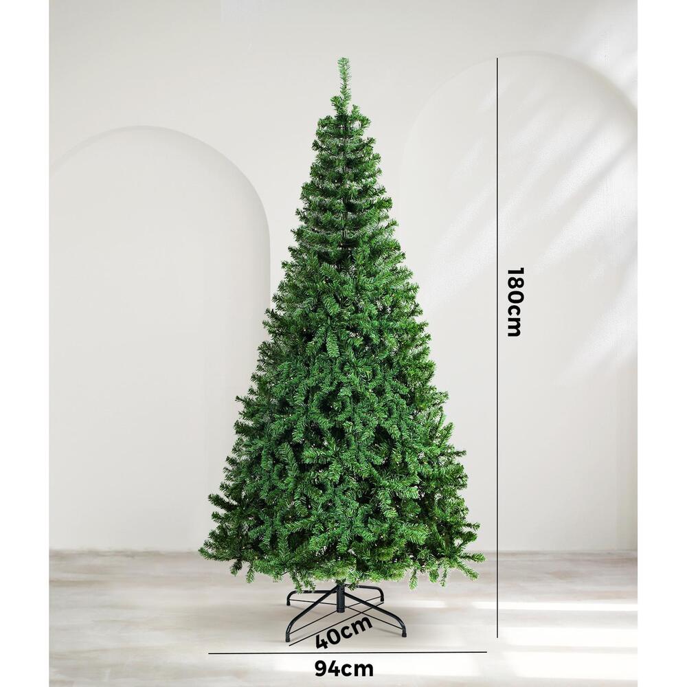 Mazam Christmas Tree 1.8M 6FT Xmas Decorations Home Decor Green 800 tips-Christmas Trees-PEROZ Accessories