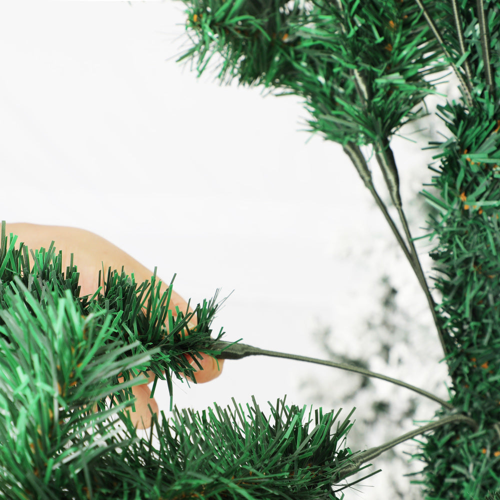 Mazam Christmas Tree 2.4M 8FT Xmas Decorations Home Decor Green 1400 tips-Christmas Trees-PEROZ Accessories