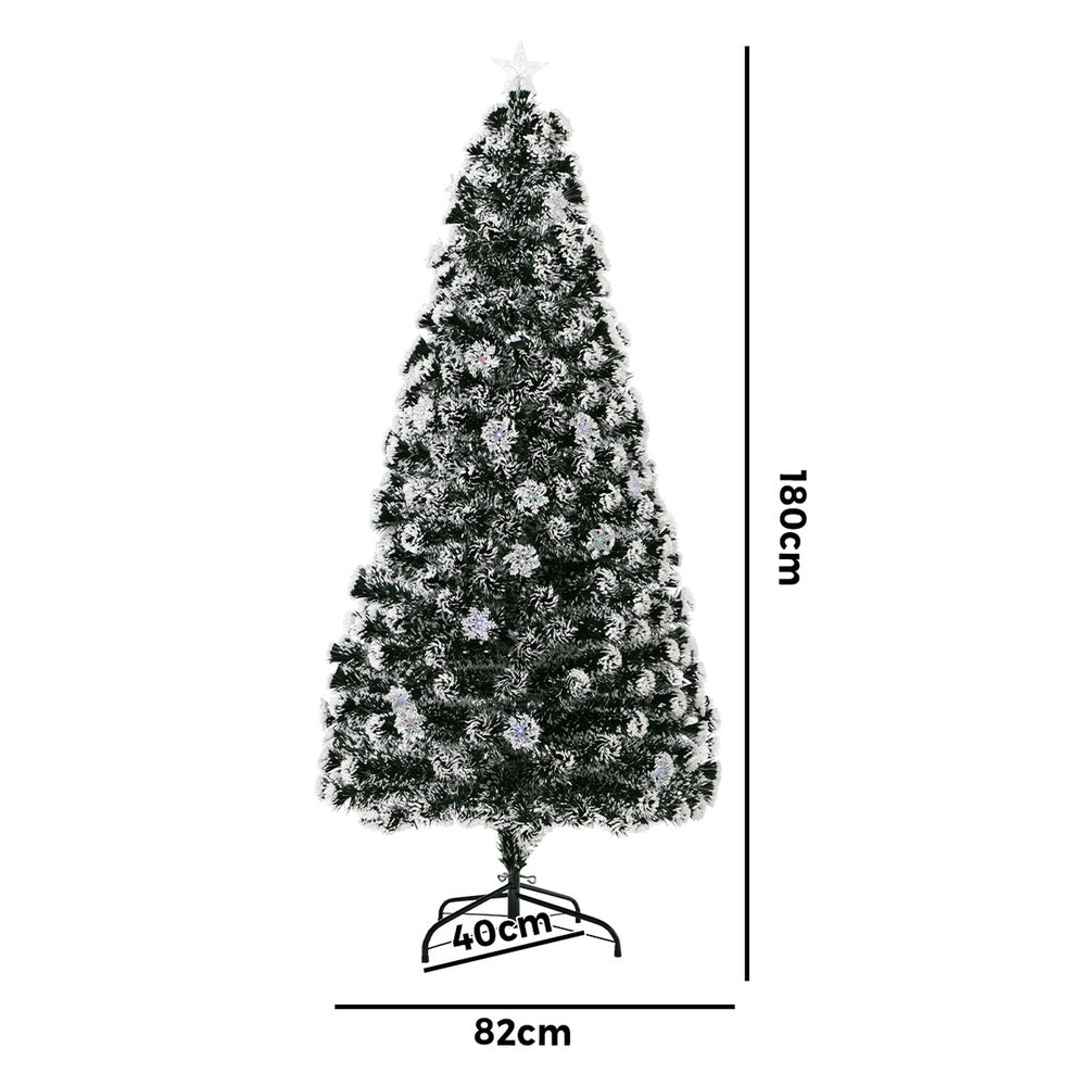 Tinseltown LED Christmas Tree 2.1M 7FT with Tree Skirt Light Snow-sprayed Green-Christmas Tree-PEROZ Accessories
