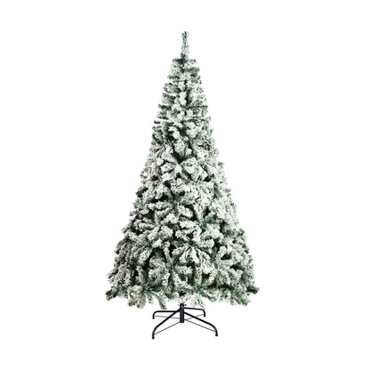 Mazam Christmas Tree 1.8M 6FT Snow Flocked Xmas Decorations Home Decor Green-Christmas Trees-PEROZ Accessories