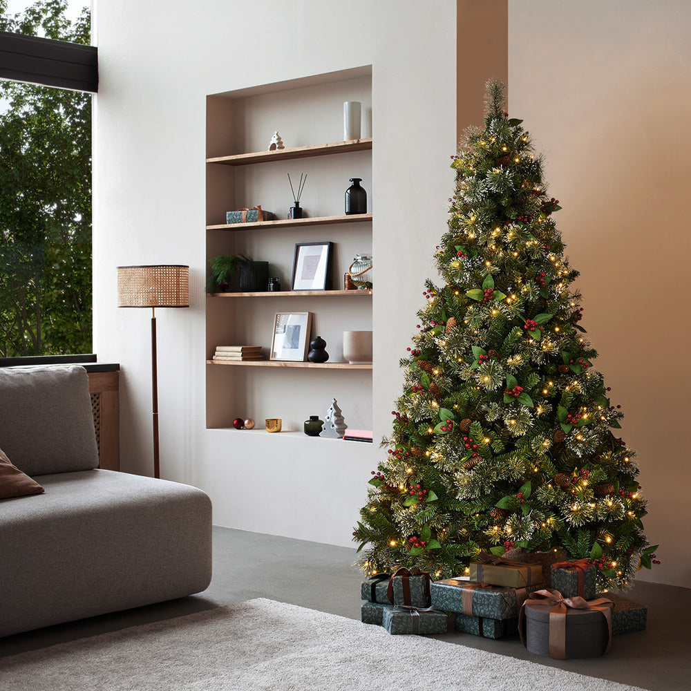 Tinseltown LED Christmas Tree 1.8M 6FT with Lights Ornaments Green-Christmas Tree-PEROZ Accessories