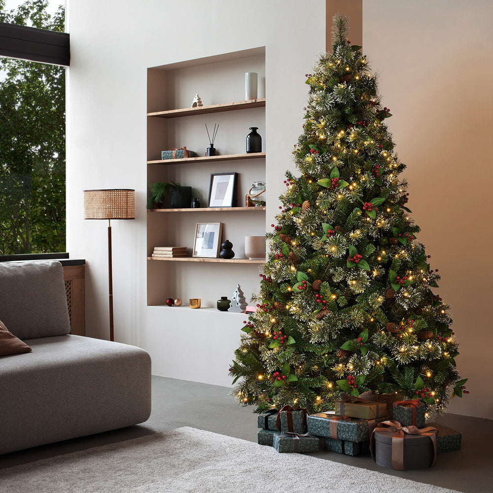 Tinseltown LED Christmas Tree 2.1M 7FT with Lights Ornaments Green-Christmas Tree-PEROZ Accessories