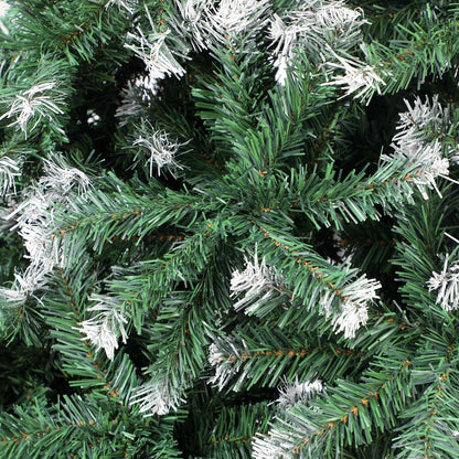 Mazam Christmas Tree 2.4M 8FT Xmas Trees Snowy Decorations Green 1480 Tips-Christmas Trees-PEROZ Accessories