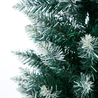 Tinseltown Slim Christmas Tree 1.8M 6FT Green and White-Christmas Tree-PEROZ Accessories
