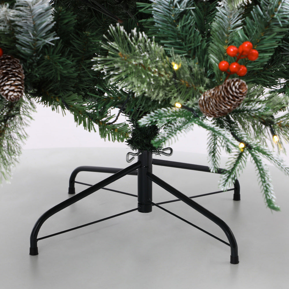 Mazam LED Christmas Tree 2.1M 7FT Green White 1210 Tips-Christmas Tree-PEROZ Accessories