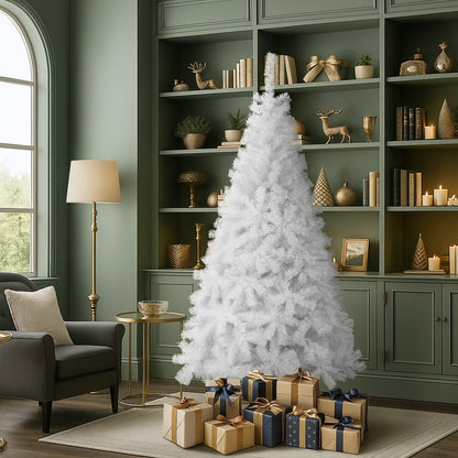 Tinseltown White Christmas Tree 1.8M 6FT 650tips-Christmas Tree-PEROZ Accessories