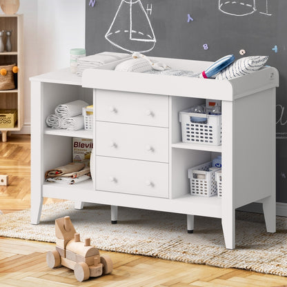 Oikiture Baby Changing Table Chest of Drawers Cabinet Nursery Furniture-Chest of Drawers-PEROZ Accessories