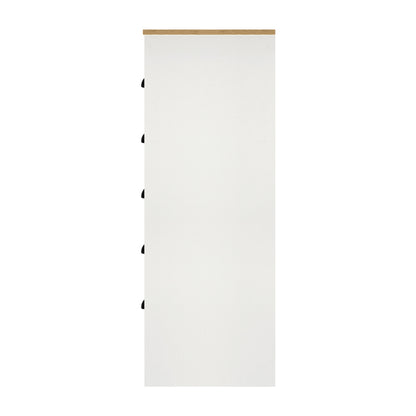 Oikiture Tallboy Chest of Drawer Dresser with 6 Drawers Bedroom Storage Cabinet White-Drawers-PEROZ Accessories