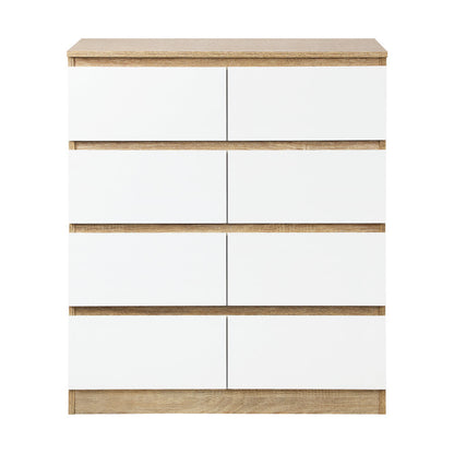Oikiture Chest of Drawers 8 Drawers Tallboy Cabinet Home Furniture-Chest of Drawers-PEROZ Accessories