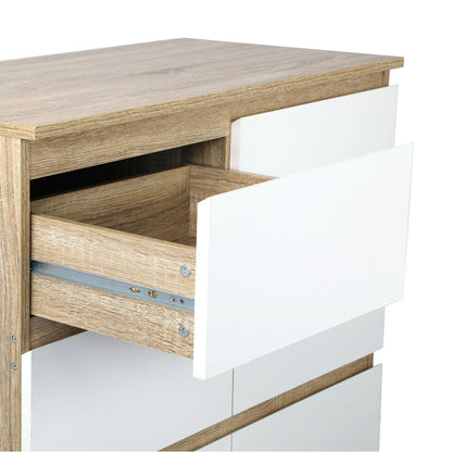 Oikiture Chest of Drawers 8 Drawers Tallboy Cabinet Home Furniture-Chest of Drawers-PEROZ Accessories