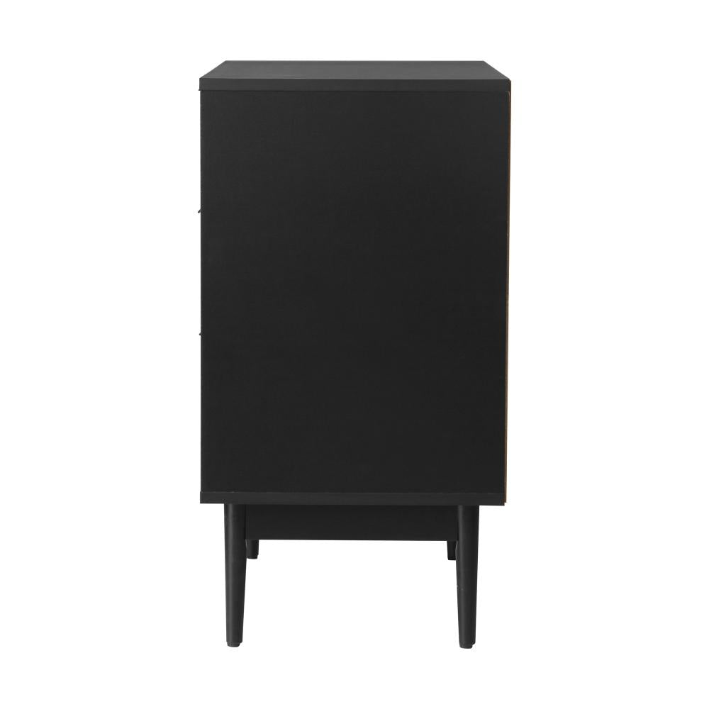 Oikiture 3 Chest of Drawers Dresser Table Bedside Lowboy Storage Cabinet-Chest of Drawers-PEROZ Accessories