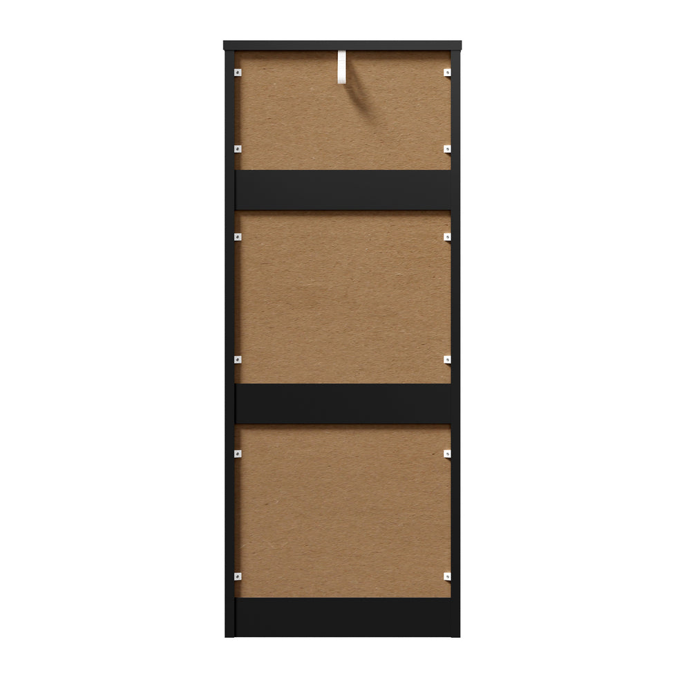 Oikiture 6 Chest of Drawers Tallboy Dresser Table Black-Chest of Drawers-PEROZ Accessories