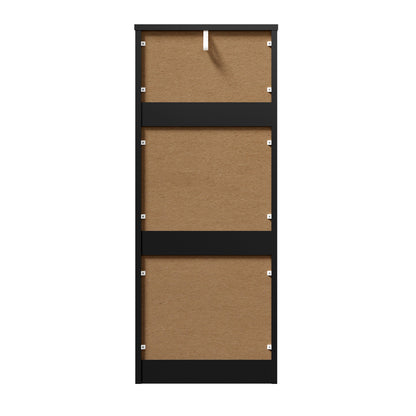 Oikiture 6 Chest of Drawers Tallboy Dresser Table Black-Chest of Drawers-PEROZ Accessories