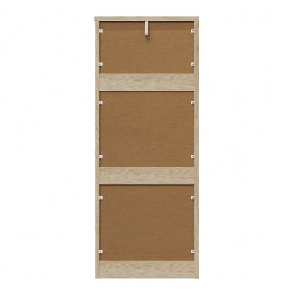 Oikiture 6 Chest of Drawers Tallboy Dresser Table Natural-Chest of Drawers-PEROZ Accessories