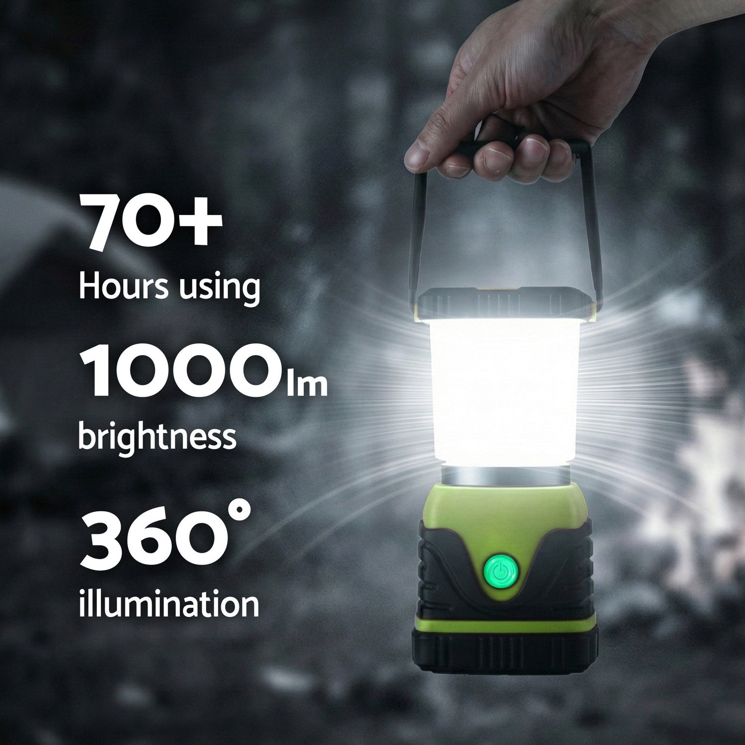 Weisshorn 2-Pack LED Camping Lanterns, 1000LM Super Bright Waterproof Portable Emergency Tent Lights-Outdoor Recreation > Camping > Camping Lights &amp; Lanterns-PEROZ Accessories