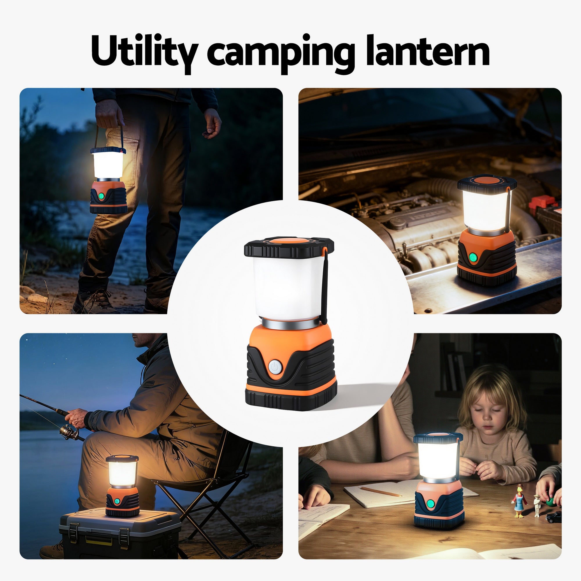 Weisshorn 2-Pack LED Camping Lanterns, 1000LM Super Bright Waterproof Portable Emergency Tent Lights-Outdoor Recreation > Camping > Camping Lights &amp; Lanterns-PEROZ Accessories