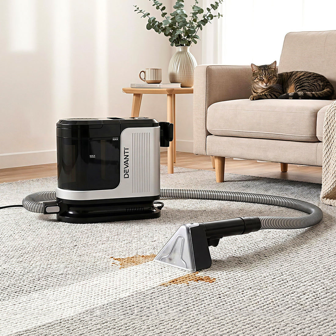Devanti Carpet Washer Vacuum Cleaner 600W 13kpa Hose Self-Cleaning Function-Auto Accessories > Auto Accessories Others > Automotive Cleaning-PEROZ Accessories