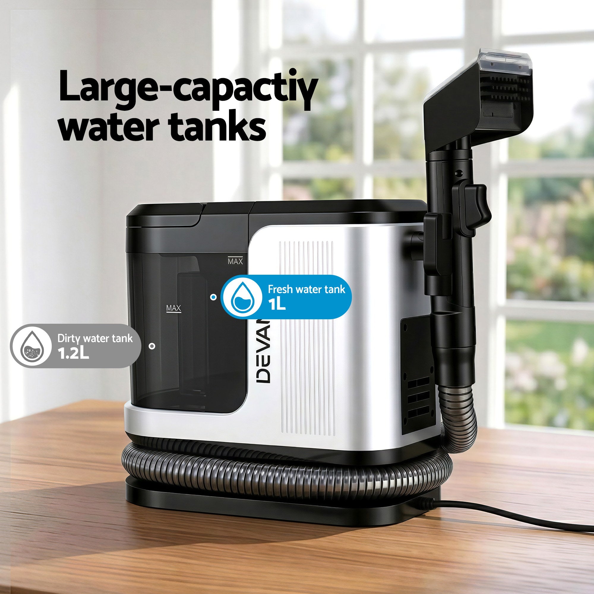 Devanti Carpet Washer Vacuum Cleaner 600W 13kpa Hose Self-Cleaning Function-Auto Accessories > Auto Accessories Others > Automotive Cleaning-PEROZ Accessories