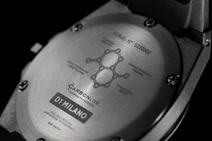 D1 Milano Carbonlite Carbon 40.5mm Watch-Quartz Watches-PEROZ Accessories