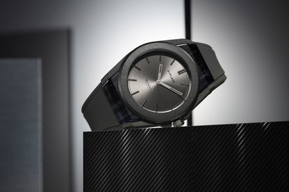 D1 Milano Carbonlite Grey 40.5mm Watch-Quartz Watches-PEROZ Accessories