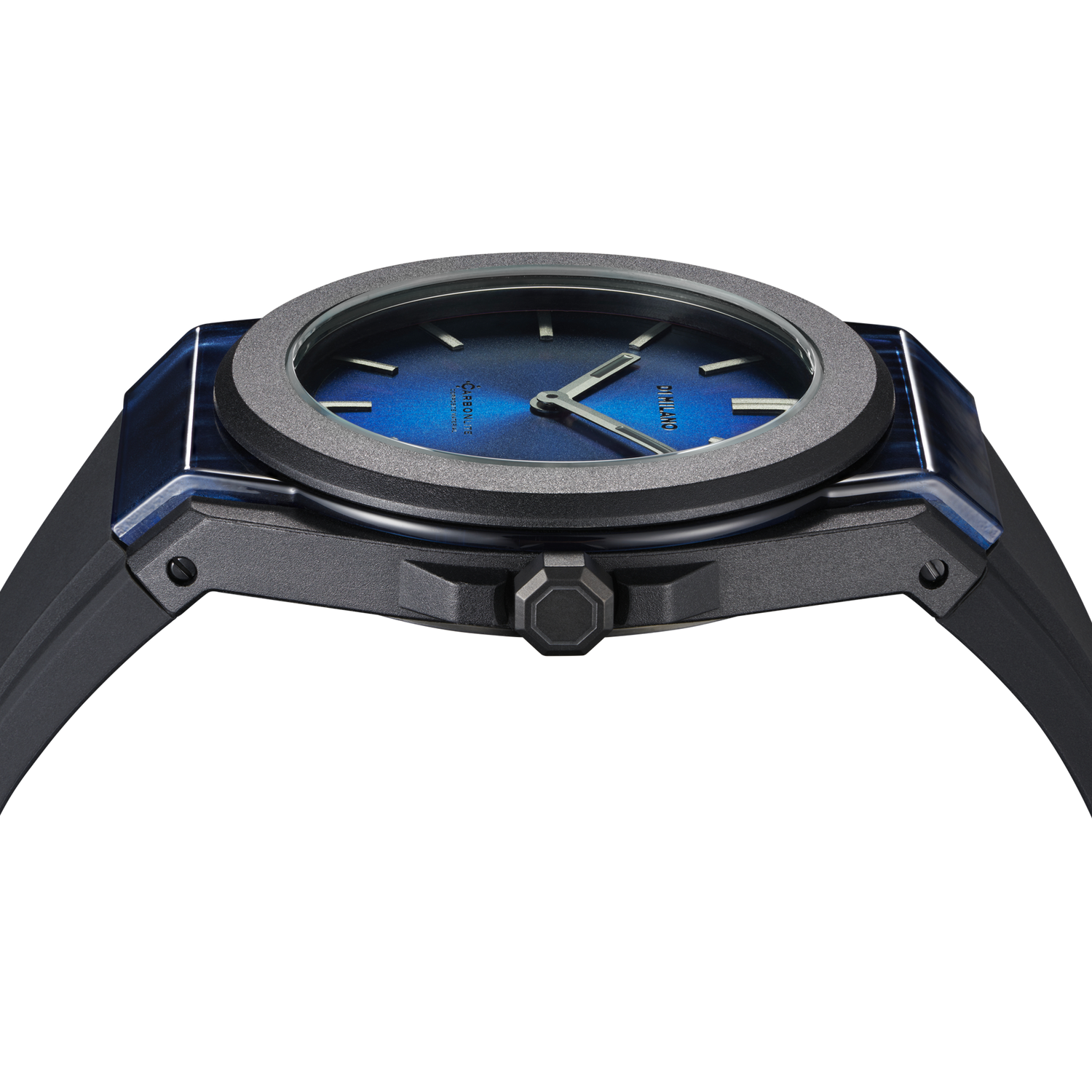 D1 Milano Carbonlite Blue 40.5mm Watch-Quartz Watches-PEROZ Accessories