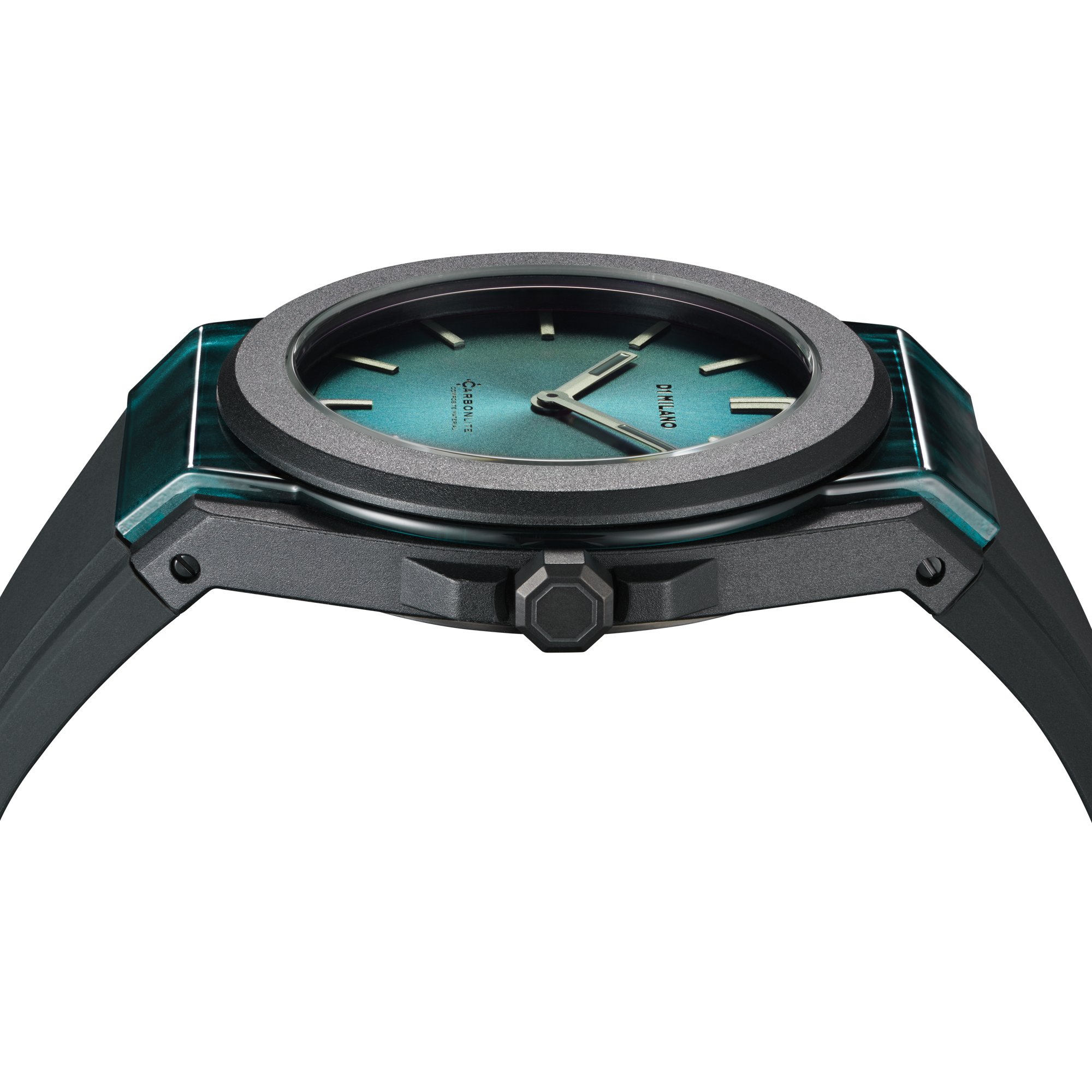 D1 Milano Carbonlite Green 40.5mm Watch-Quartz Watches-PEROZ Accessories