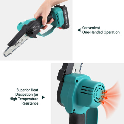 Giantz 6&quot; Mini Cordless Electric Chainsaw Rechargeable Wood Cutter-Tools &gt; Power Tools &gt; Chainsaws-PEROZ Accessories