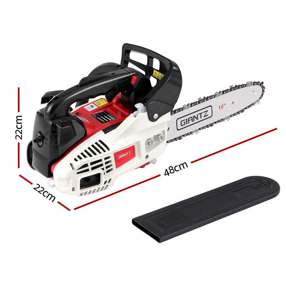 Giantz 25cc Petrol Chainsaw 10&quot; Bar E-Start Tree Pruning Chain Saw-Tools &gt; Power Tools &gt; Chainsaws-PEROZ Accessories