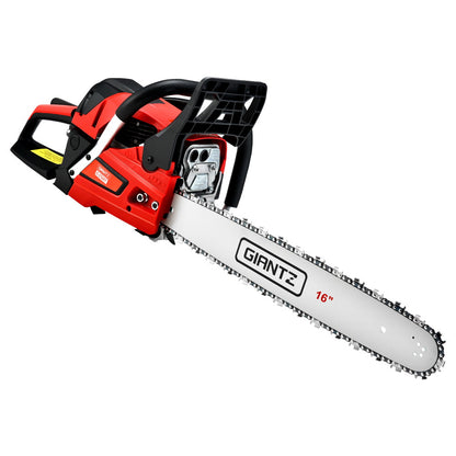 Giantz Chainsaw Petrol 45CC 16" Bar Commercial E-Start Pruning Chain Saw 1.7kW-Tools > Power Tools-PEROZ Accessories
