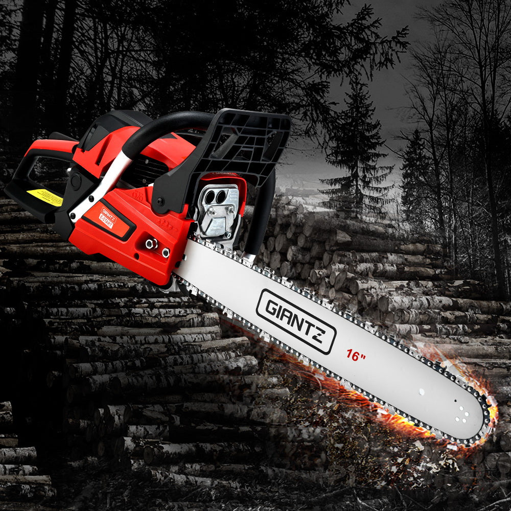 Giantz Chainsaw Petrol 45CC 16" Bar Commercial E-Start Pruning Chain Saw 1.7kW-Tools > Power Tools-PEROZ Accessories