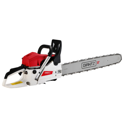 Giantz Chainsaw Petrol 62CC 22" Bar Commercial E-Start Pruning Chain Saw-Tools > Power Tools-PEROZ Accessories