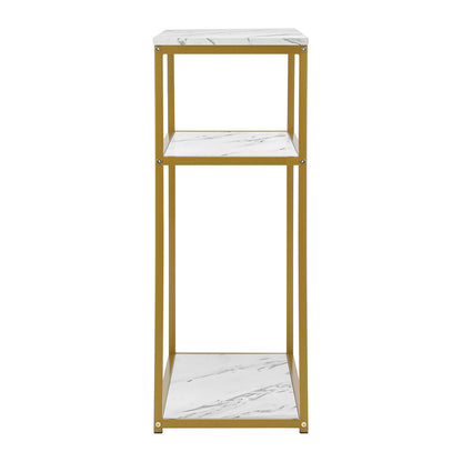 Oikiture Hall Console Table Metal Hallway Desk Entry Display Wh&amp;GD Furniture-Console Tables-PEROZ Accessories