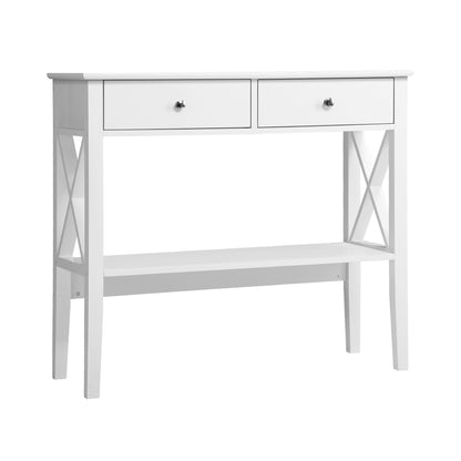 Oikiture Console Table Wooden Hallway Entrywat Display Stand-Console Tables-PEROZ Accessories