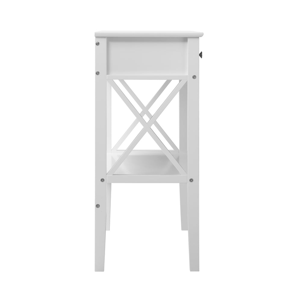 Oikiture Console Table Wooden Hallway Entrywat Display Stand-Console Tables-PEROZ Accessories