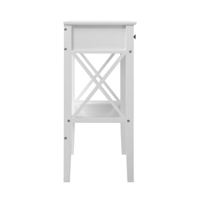 Oikiture Console Table Wooden Hallway Entrywat Display Stand-Console Tables-PEROZ Accessories