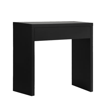 Oikiture Console Table with Drawer Black-Console Table-PEROZ Accessories