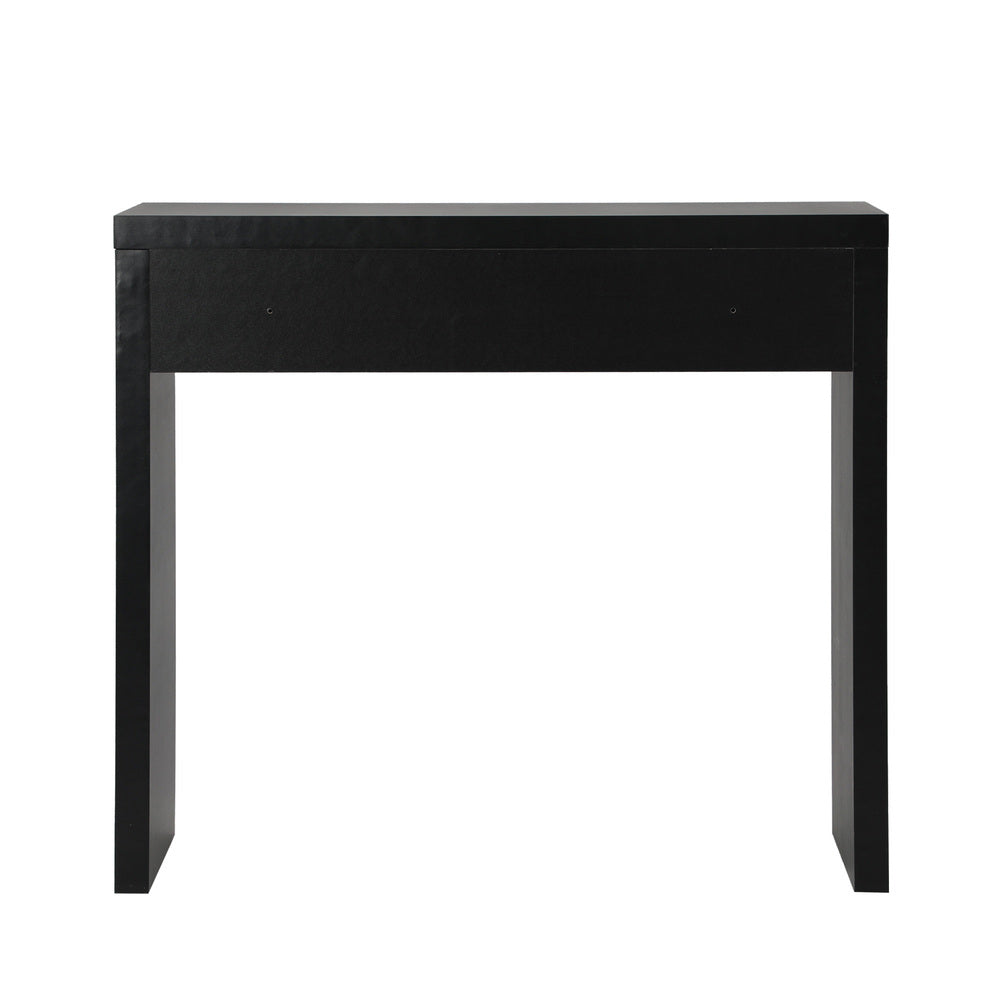 Oikiture Console Table with Drawer Black-Console Table-PEROZ Accessories