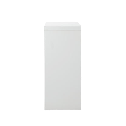 Oikiture Console Table with Drawer White-Console Table-PEROZ Accessories