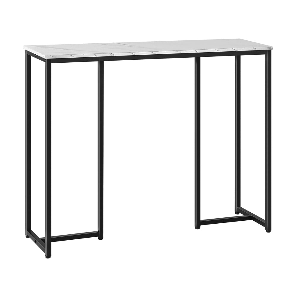 Oikiture Console Table with Metal Frame 95 x 29 x 78.5 Hallway Table Display Side Table-Console Tables-PEROZ Accessories