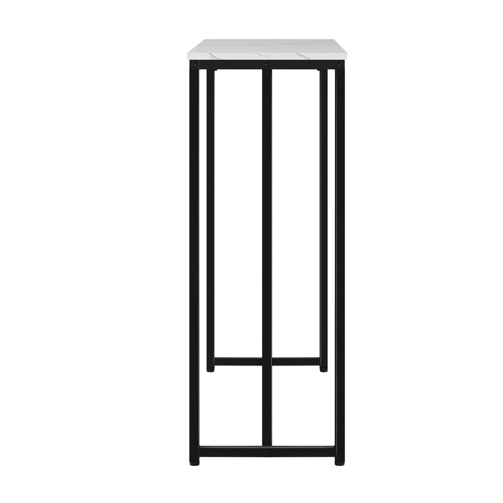 Oikiture Console Table with Metal Frame 95 x 29 x 78.5 Hallway Table Display Side Table-Console Tables-PEROZ Accessories