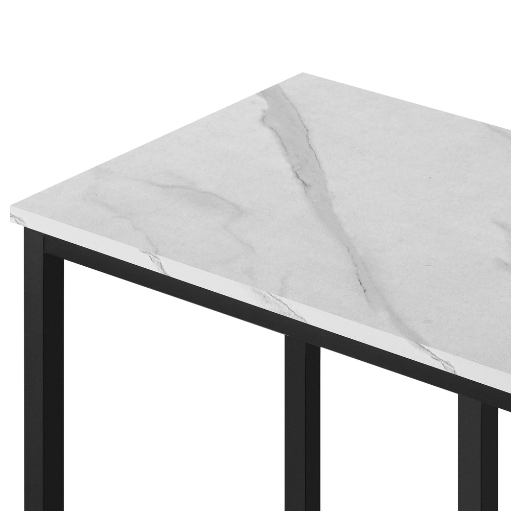 Oikiture Console Table with Metal Frame 95 x 29 x 78.5 Hallway Table Display Side Table-Console Tables-PEROZ Accessories