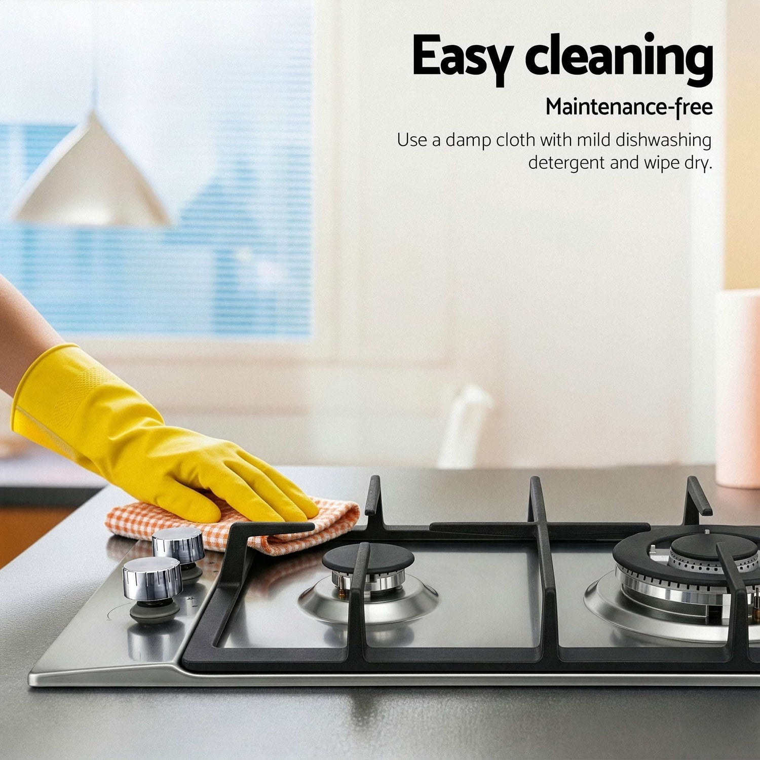 Devanti Gas Cooktop 30cm 2 Burner Silver-Appliances > Kitchen Appliances > Cooktops &amp; Stoves-PEROZ Accessories