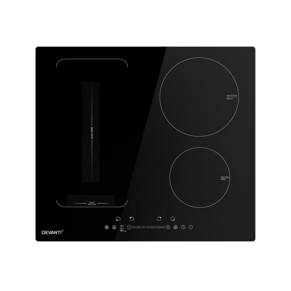 Devanti Induction Cooktop 60cm Electric Cooker-Appliances > Kitchen Appliances > Cooktops &amp; Stoves-PEROZ Accessories