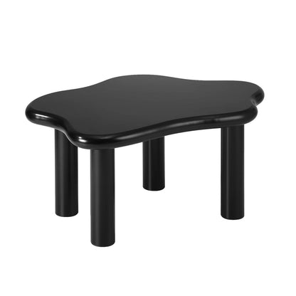Oikiture Coffee Table Side Tables Black Irregular-Coffee Tables-PEROZ Accessories