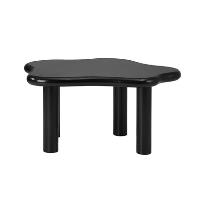 Oikiture Coffee Table Side Tables Black Irregular-Coffee Tables-PEROZ Accessories