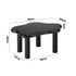 Oikiture Coffee Table Side Tables Black Irregular-Coffee Tables-PEROZ Accessories