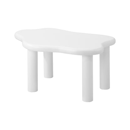 Oikiture Coffee Table Side Tables Living Room White Irregular-Coffee Tables-PEROZ Accessories