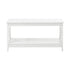 Oikiture Coffee Table Storage Rack 2-Tier White-Coffee Tables-PEROZ Accessories