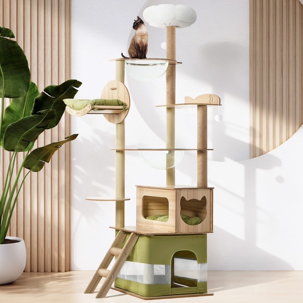 Alopet Cat Tree Tower Scratching Post 196cm Condo House Bed Furniture-Cat Tree-PEROZ Accessories